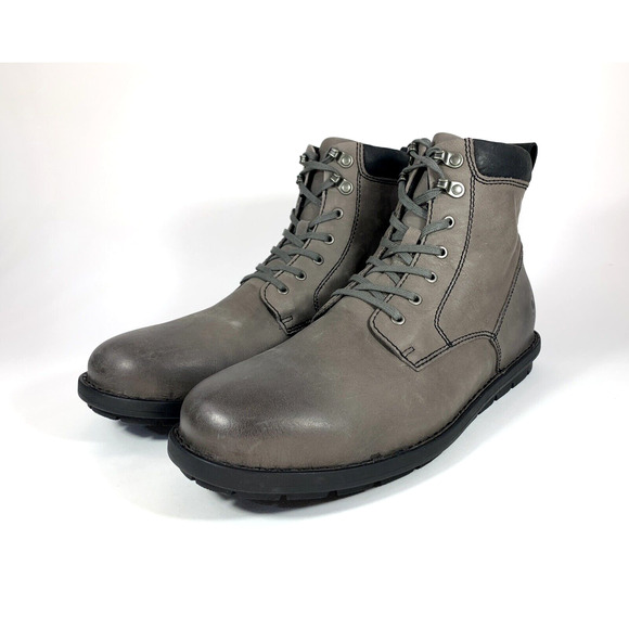 NEW-Born Sean Grey Leather Waterproof Boots - Size 9.5 Sean | Born Shoes main image 4